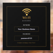 Persoonlijk modern WiFi-bord Raamsticker (Vel 2)