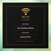 Persoonlijk modern WiFi-bord Raamsticker (Vel 3)