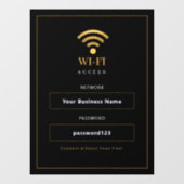 Persoonlijk modern WiFi-bord Raamsticker (Vel)