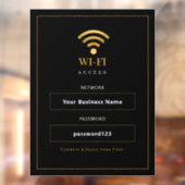 Persoonlijk modern WiFi-bord Raamsticker (Vel 2)