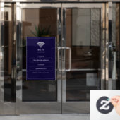 Persoonlijk modern WiFi-bord Raamsticker (Kantoordeur)