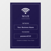 Persoonlijk modern WiFi-bord Raamsticker (Vel)