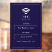 Persoonlijk modern WiFi-bord Raamsticker (Vel 2)