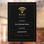 Persoonlijk modern WiFi-bord Raamsticker (Vel 2)
