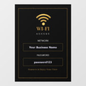 Persoonlijk modern WiFi-bord Raamsticker (Vel)