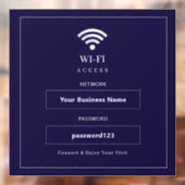 Persoonlijk modern WiFi-bord Raamsticker (Vel 2)
