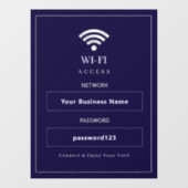 Persoonlijk modern WiFi-bord Raamsticker (Vel)