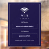 Persoonlijk modern WiFi-bord Raamsticker (Vel 2)
