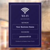 Persoonlijk modern WiFi-bord Raamsticker (Vel 2)