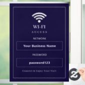 Persoonlijk modern WiFi-bord Raamsticker (Huis)
