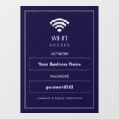 Persoonlijk modern WiFi-bord Raamsticker (Vel)