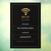 Persoonlijk modern WiFi-bord Raamsticker (Vel 3)