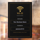 Persoonlijk modern WiFi-bord Raamsticker (Vel 2)