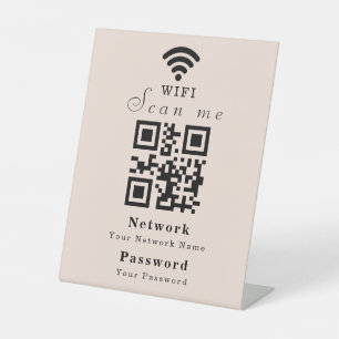 Persoonlijk modern WiFi-bord Reclamebord Met Voetstuk