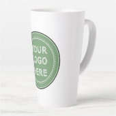 persoonlijk moderne, minimalistische & elegante  latte mok (Rechterhoek)