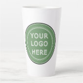 persoonlijk moderne, minimalistische & elegante  latte mok (Voorkant)