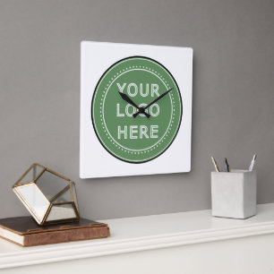 persoonlijk moderne, minimalistische & elegante  vierkante klok