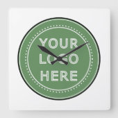 persoonlijk moderne, minimalistische & elegante  vierkante klok (Voorkant)