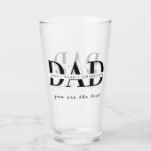 Persoonlijk moderne papa drinkglas glas (Achterkant)