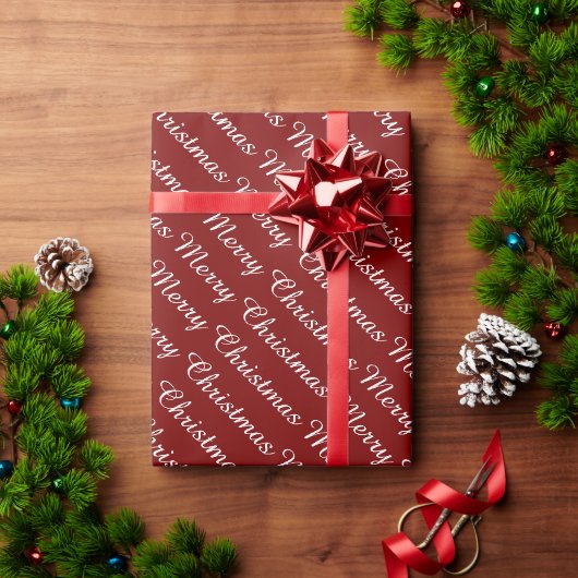 Persoonlijk moderne stijlvolle vrolijk kerstfeest  cadeaupapier (Feestdagen Geschenken)