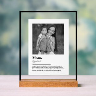 Persoonlijk Moeder Cadeau Woordenboek Definitie Fo Acryl Bord