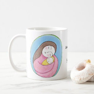 Persoonlijk Moeder en Baby Moederdag cadeau Koffiemok