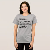 Persoonlijk moeder krijger multitasking dagelijkse Tri-Blend shirt (Voorkant volledig)