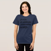 Persoonlijk Moeder Krijger Multitasking Dagelijkse Tri-Blend Shirt (Voorkant volledig)