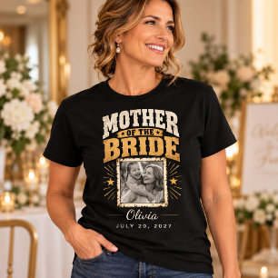 Persoonlijk Moeder van de Bruid Foto T-Shirt
