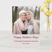 Persoonlijk Moederdag Kaart (Gele Bloem)