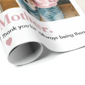 Persoonlijk Moederdag met foto Cadeaupapier (Rol Hoek)