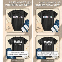 Persoonlijk MOM ERA T-shirt Aangepast Moederdag Ca