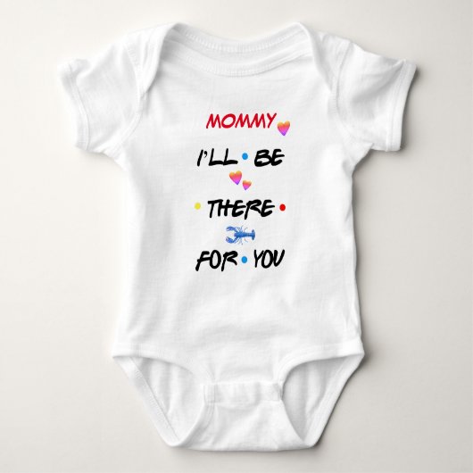 ♥ PERSOONLIJK MOMMY IK BEN ER VOOR JOU ♥ ROMPER (Voorkant)
