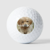 Persoonlijk monogram aangepast afbeelding foto golfballen (Voorkant)