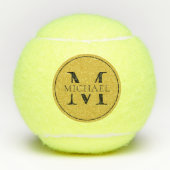 Persoonlijk Monogram Aangepast Initiaal Ontwerp Tennisballen (Voorkant)