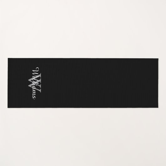 Persoonlijk Monogram Aangepaste Naam en Initiaal Yogamat (Voorkant (horizontaal))