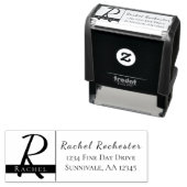 Persoonlijk monogram adres Zelfinkend stempel (In situ)