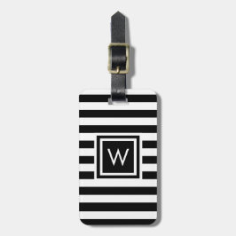 Persoonlijk monogram bagagelabel