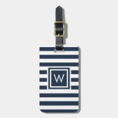 Persoonlijk monogram bagagelabel (Voorkant verticaal)