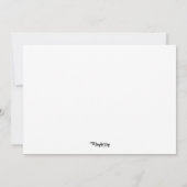 Persoonlijk Monogram - Bedankt - Kaart (Achterkant)