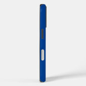 Persoonlijk Monogram Blauw Wit Naam Case-Mate iPhone Case (Achterkant / Rechts)