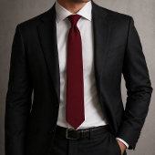 Persoonlijk Monogram Burgundy Zwart Stropdas