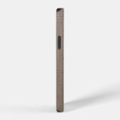 Persoonlijk monogram burlap iPhone 12 hoesje (Rechterkant)