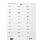 Persoonlijk Monogram C Retouradreslabel Etiket (Full Sheet)