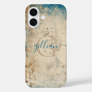 Persoonlijk monogram iPhone 16 hoesje