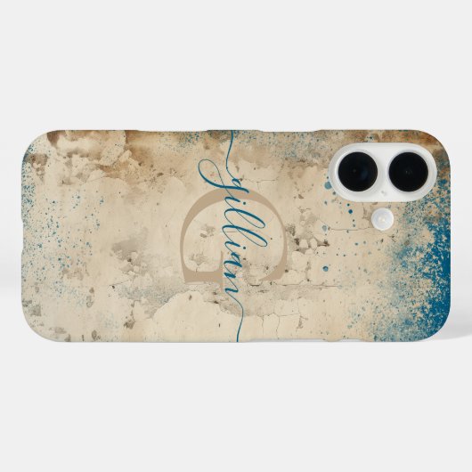 Persoonlijk monogram Case-Mate iPhone case (Achterkant (horizontaal))