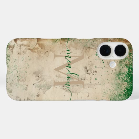 Persoonlijk monogram Case-Mate iPhone case (Achterkant (horizontaal))
