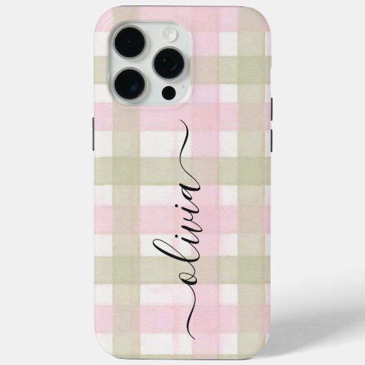 Persoonlijk Monogram Case-Mate iPhone Case (Achterkant)