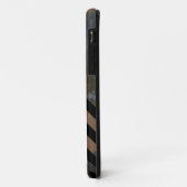 persoonlijk monogram chevron op textuur Case-Mate iPhone case (Achterkant/links)