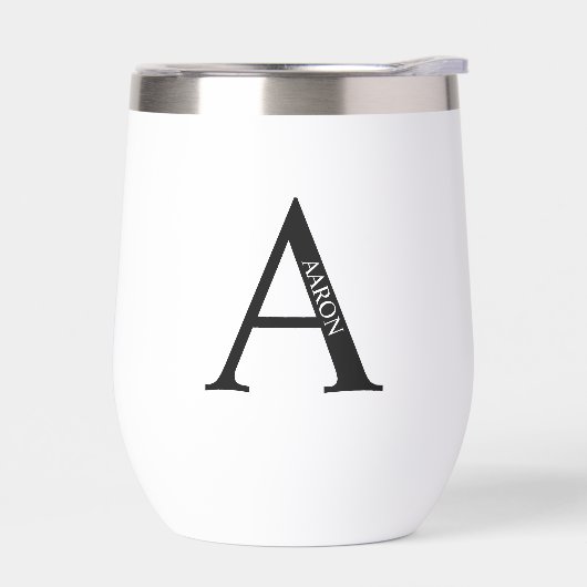Persoonlijk monogram en naam (Links)